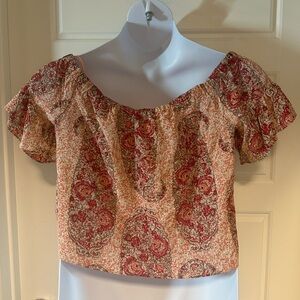 Madewell Floral Off-Shoulder Top